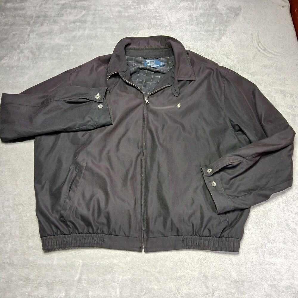 XXL POLO RALPH LAUREN Black Bi-Swing Golf Jacket 2XL Heritage-Utility Gorpcore